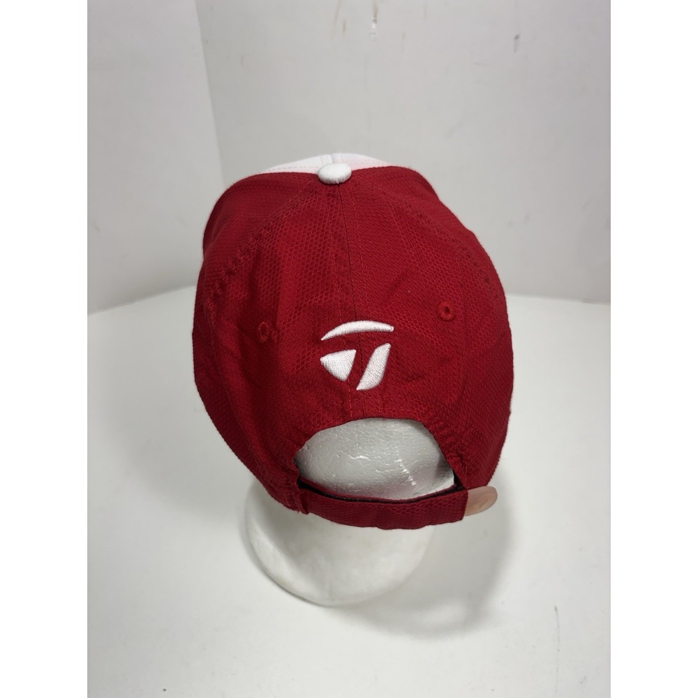 TAYLORMADE R9‎ Penta TP Golf Hat White Red Adjustable Cap Logo Embroidered - Picture 5 of 8